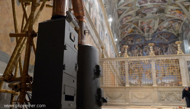 sistine chapel stoves pope conclave www.popeemer.com